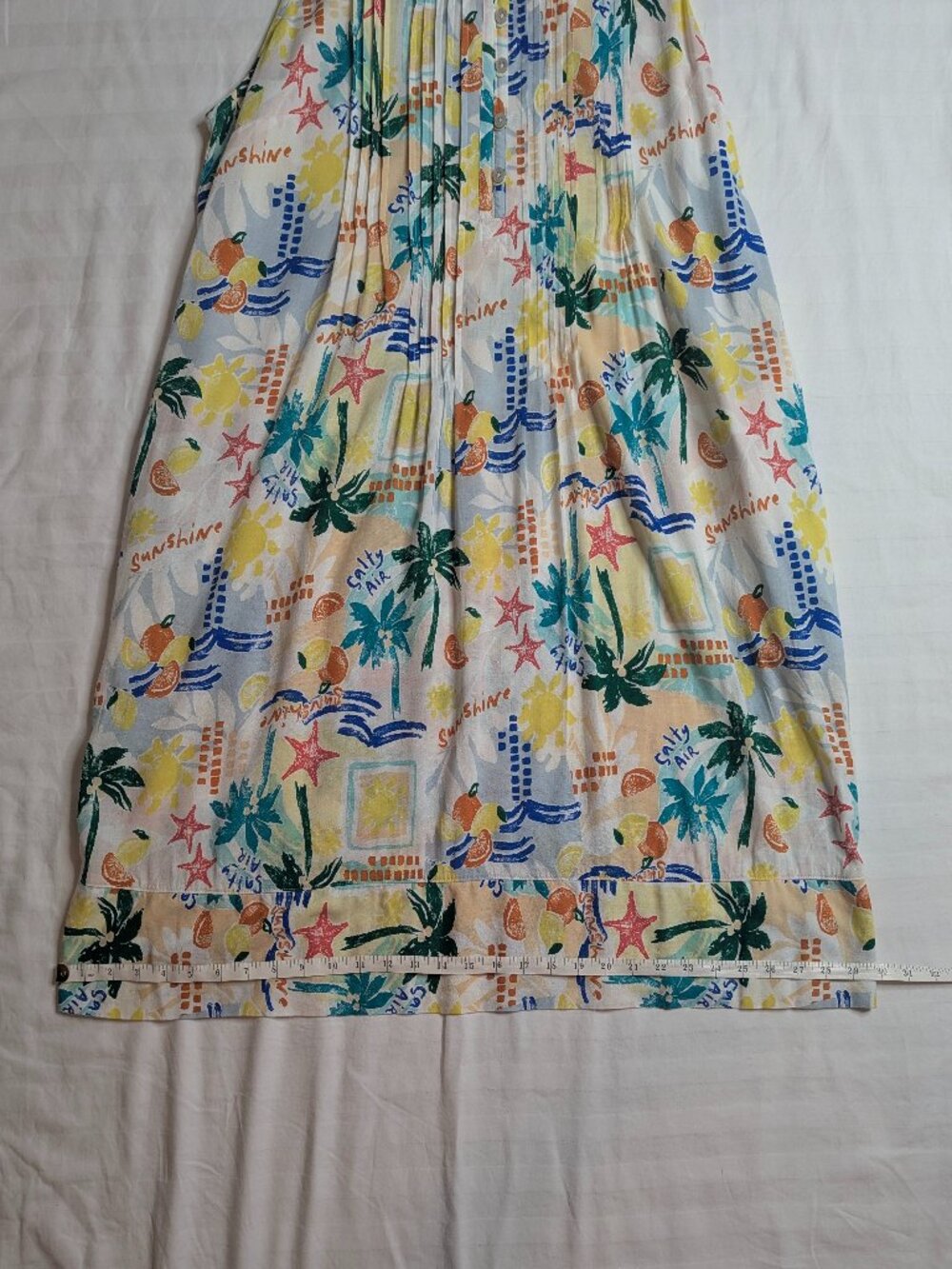 Sonoma Women's Sleeveless Tropical Print Dress, Sixe XXL - Picture 9 of 11